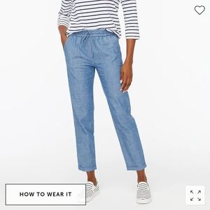 J. Crew Chambray Drawstring Pant